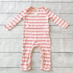 Burt’s Bees Organic Striped Snap Romper